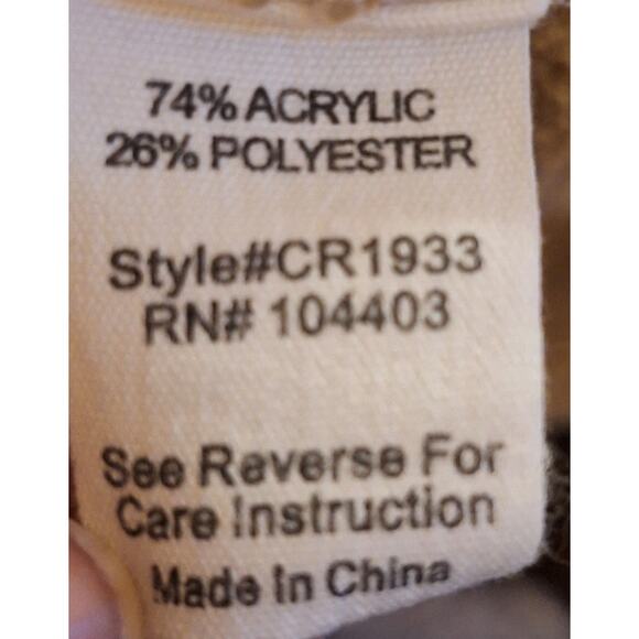 E+M Women Small Beige Oatmeal Open Front Lace up Back Oversized Cardigan Sweater - Picture 6 of 8